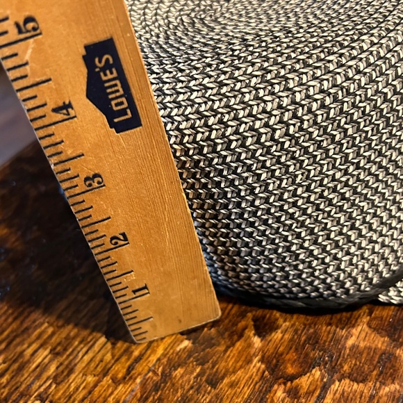 Nine West woven hat, NWOT, one size black gray - Picture 11 of 11